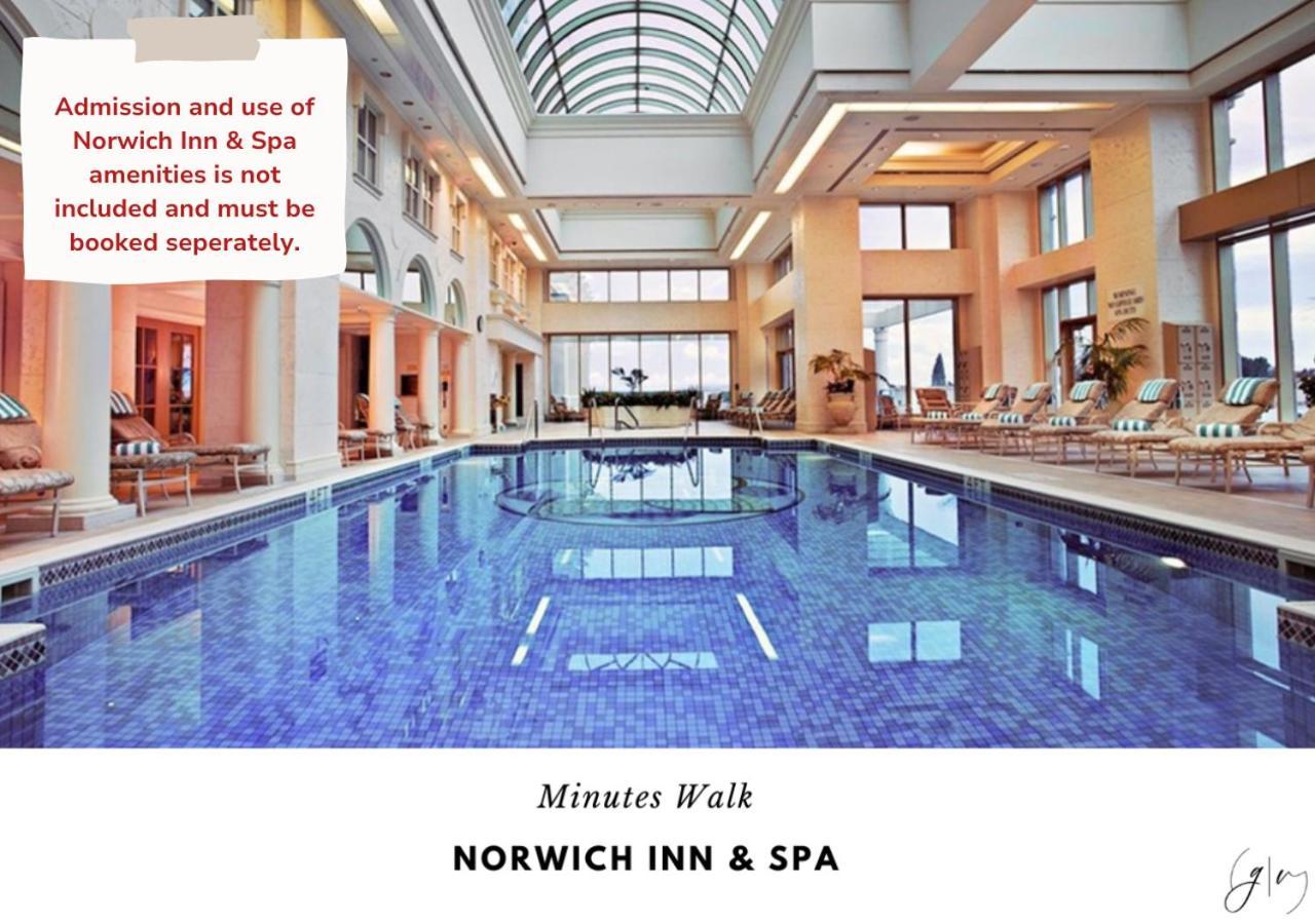 Luxury Villa- 3 Mins To Mohegan- Fully Stocked With Fireplace- Jacuzzi, Saltwater Pools, Sauna Norwich Esterno foto